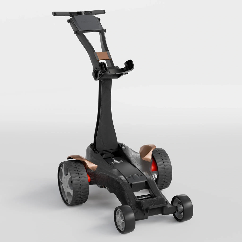a golfer's assistant who carries their gear New Stewart Golf Q Follow Onyx / Max (307Wh)