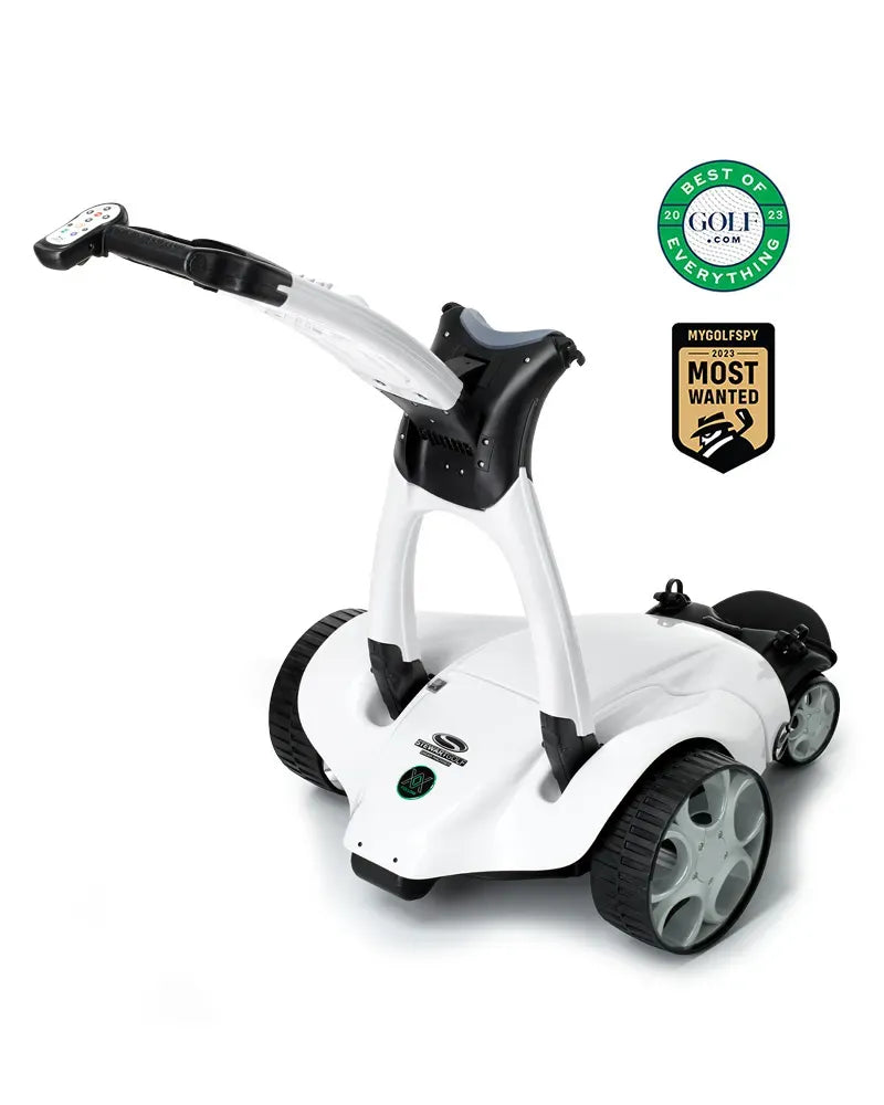 Golf buggy that follows you shop